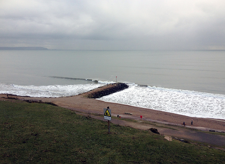 Looking South East at Highcliffe