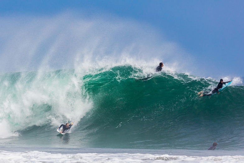 boogey boarder at Mugu, Point Mugu