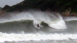 BWB in a typhoon, 2008, Big Wave Bay photo