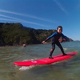 Saray 5 años surf Cadavedo, Playa de Cadavedo