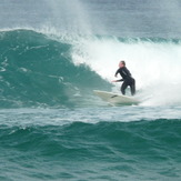 Having fun, Roaring Beach