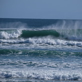 Heavy winter swell, Wharariki Beach