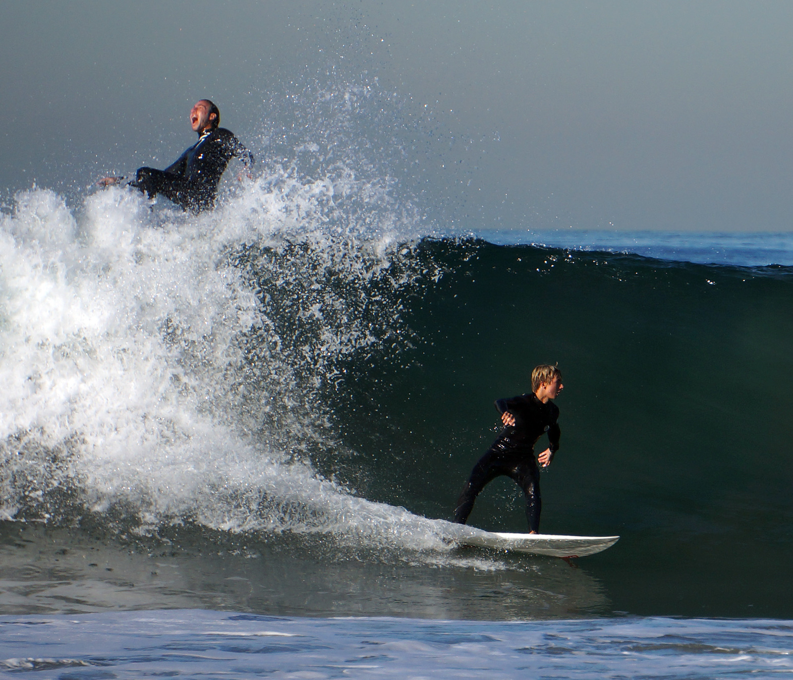 Ah! It was my wave!, El Porto Beach