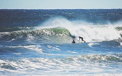 frozen fingers and glassy waves, The Wall photo