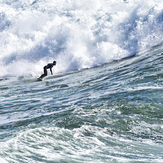 Ben surfs Middle Peak, Steamer Lane-Middle Peak