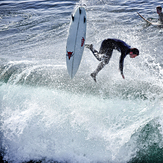 Flying at the Slot, Steamer Lane-The Slot