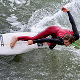 Travis at the Slot, Steamer Lane-The Slot