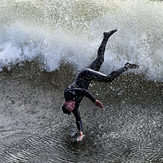 Airborne at the Slot, Steamer Lane-The Slot