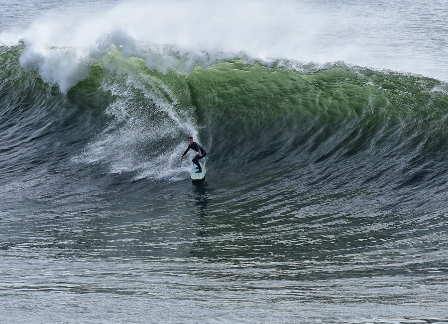 Surfing Middle Peak, Steamer Lane-Middle Peak