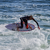 Airborne at the Slot, Steamer Lane-The Slot