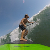 Sup surfing in Danang, My Khe / Da Nang