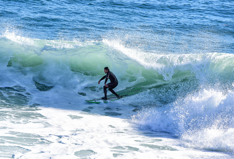 Surfing the Slot, Steamer Lane-The Slot