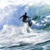 Flea at Middle Peak, Steamer Lane-Middle Peak