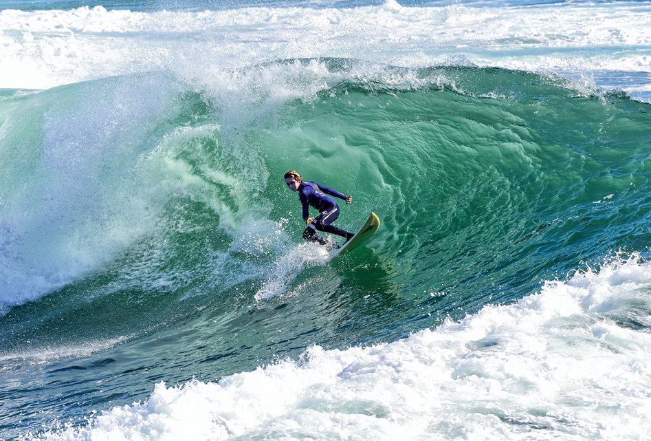 Ben at Middle Peak, Steamer Lane-Middle Peak