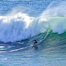 Ben at Middle Peak, Steamer Lane-Middle Peak