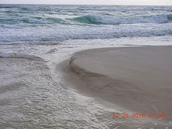 Beach erosion, Pensacola beach photo