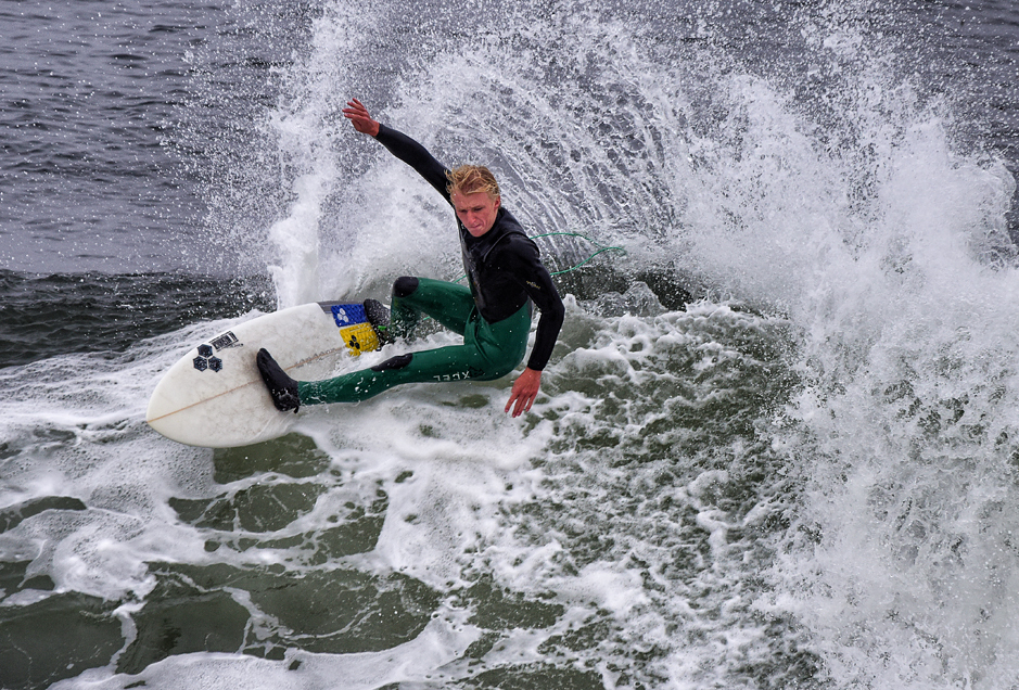 The Slot at Santa Cruz, Steamer Lane-The Slot