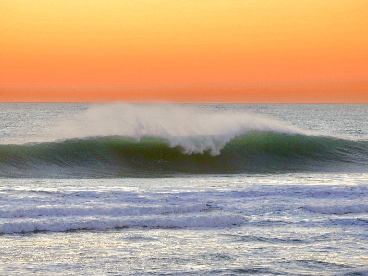 Atardecer en el Palmar, Playa El Palmar