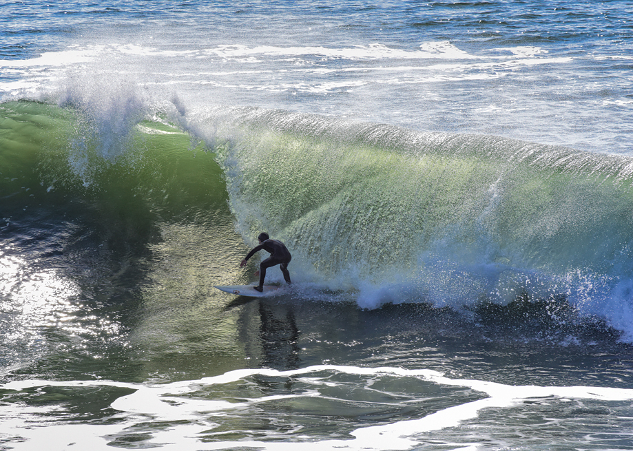 The Slot at Santa Cruz, Steamer Lane-The Slot