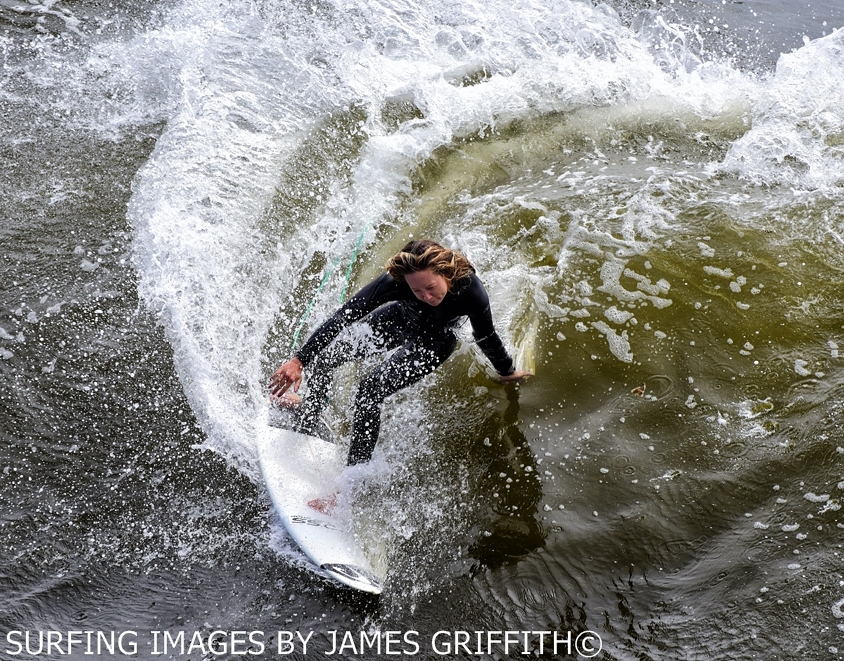 The Slot at Santa Cruz, Steamer Lane-The Slot