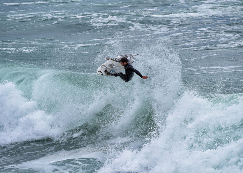 The Slot at Santa Cruz, Steamer Lane-The Slot