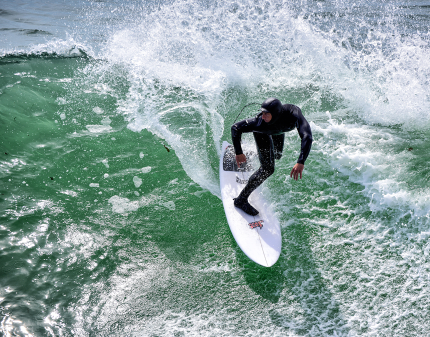 The Slot at Santa Cruz, Steamer Lane-The Slot