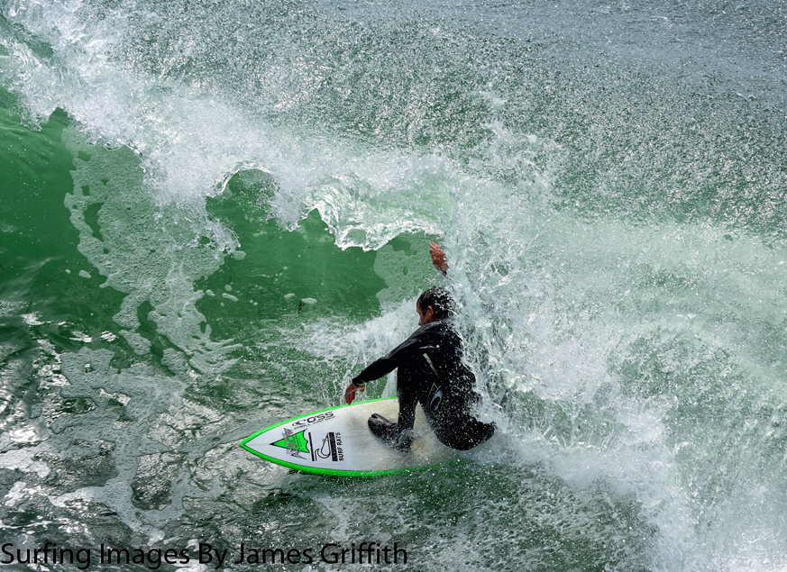 The Slot at Santa Cruz, Steamer Lane-The Slot