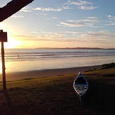 Delphin sunrise surf session at Orewa., Orewa Beach