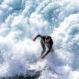 The Slot at Santa Cruz, Steamer Lane-The Slot