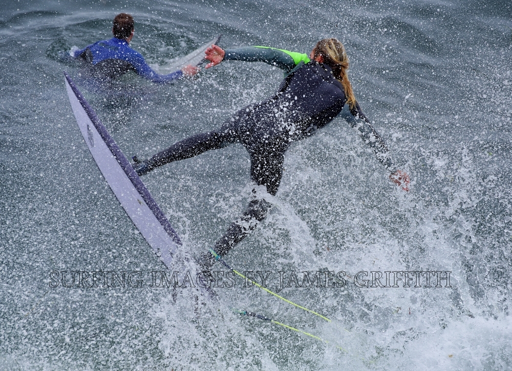 The Slot at Santa Cruz, Steamer Lane-The Slot