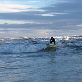 Surfing at Bethells, O'Neills Bay