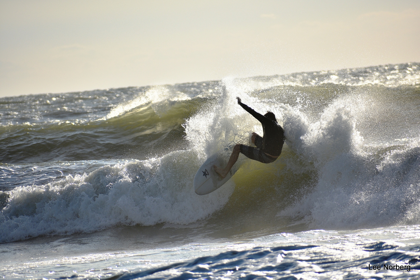 Surfing The Wave Hard, Garden City Pier