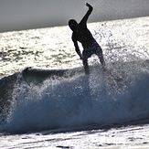 In Silhouette, Garden City Pier