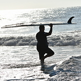 Long Board Sunrise, Garden City Pier