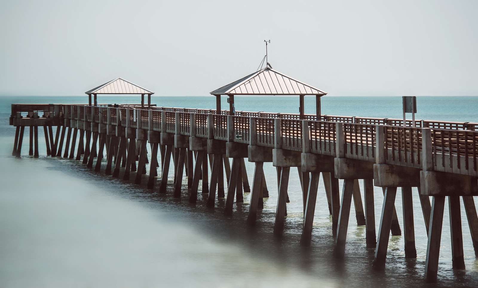 Pier, one day after Hurricane Irma 2017, Juno Pier