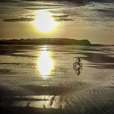 Mountain Biker on Plage L'Aber