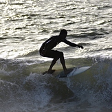 Shawn in Silhouette, Garden City Pier