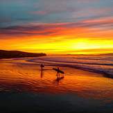 Sunset surf, Castlerock