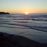 Punakaiki sunset.