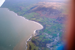 Llyn Peninsula from the air, Trefor photo