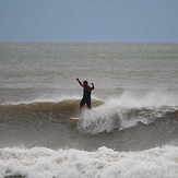 Walking the plank, Surfside Jetty