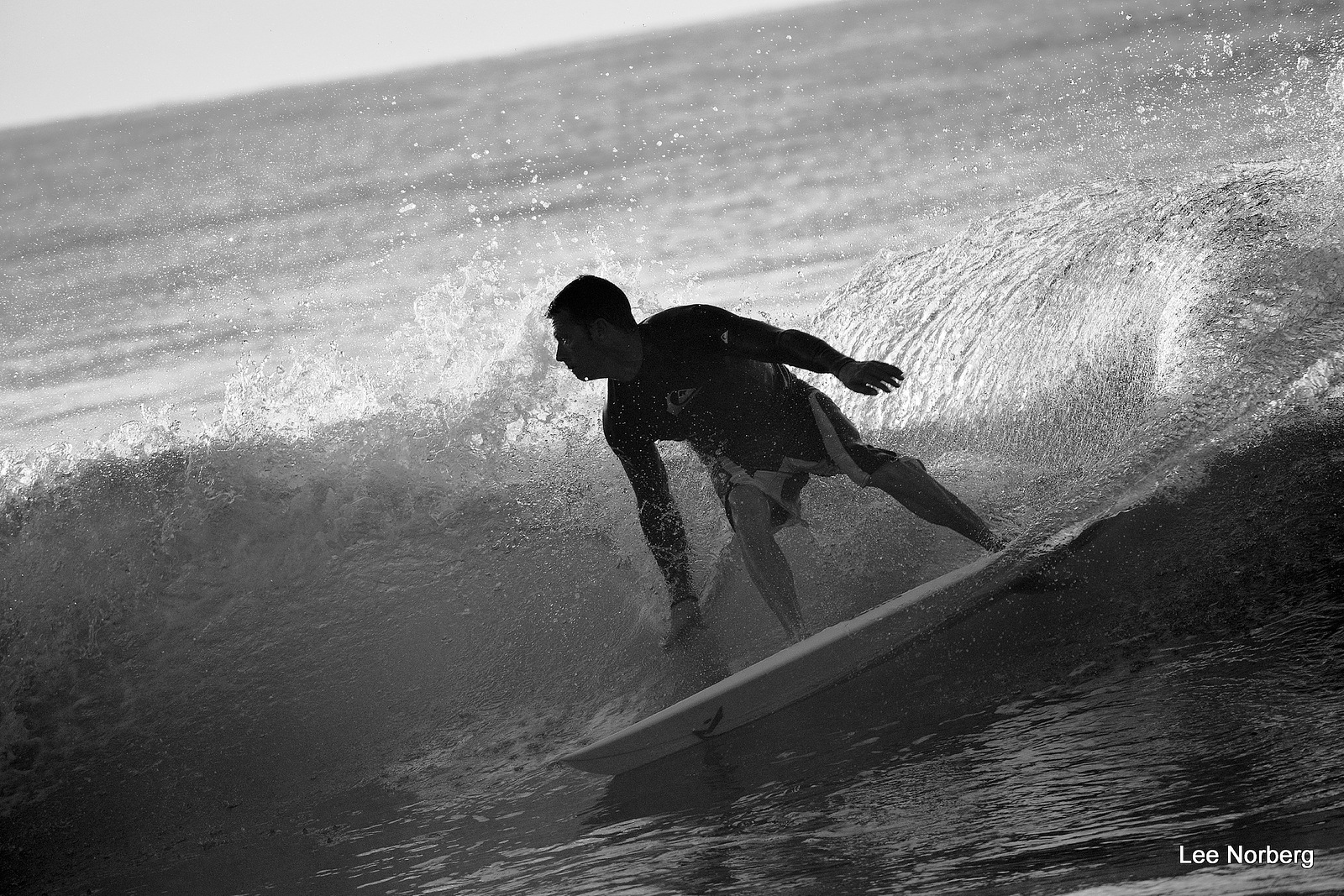 "Shawn in Silhouette", Garden City Pier