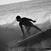 "Shawn in Silhouette", Garden City Pier