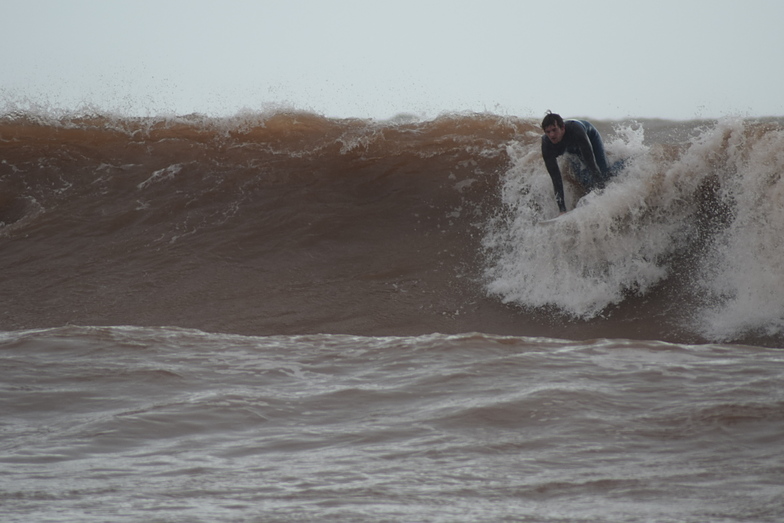 big waves during storm brian, Beer Point