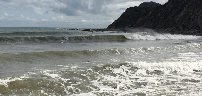 Makara surf break