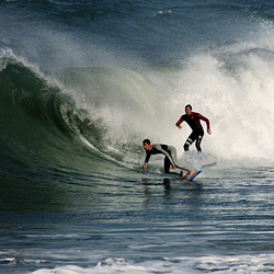 Surfing together, Marina photo