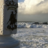 Pelayo y la ola, Playa de San Lorenzo