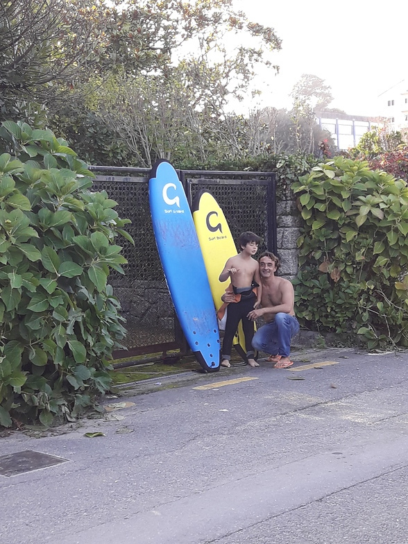 listo para el surfing, Playa de Bastiagueiro