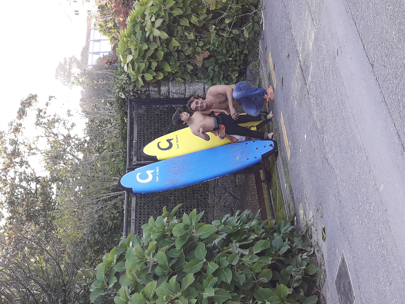 listo para el surfing, Playa de Bastiagueiro