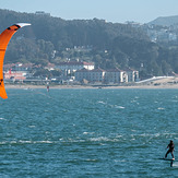 Kite Surfing off Crissy Field, Fort Point